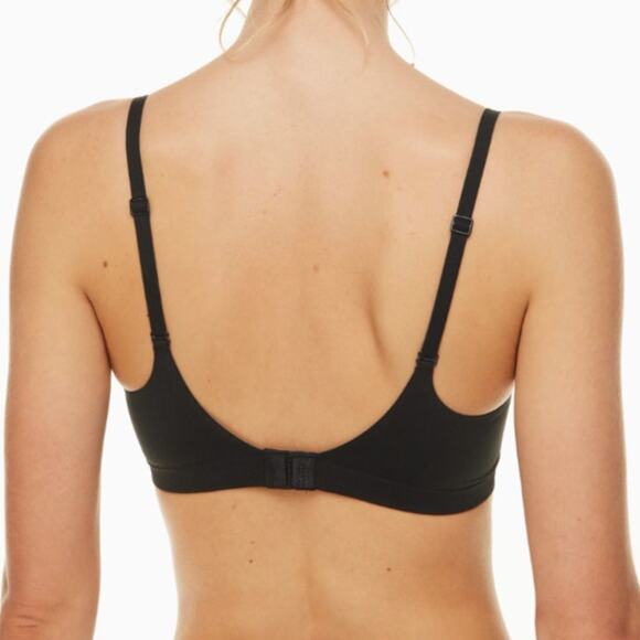 Calvin Klein NWT Black Fusion Bonded Flex Unlined Balconette Bralette Bra Small - Picture 7 of 11